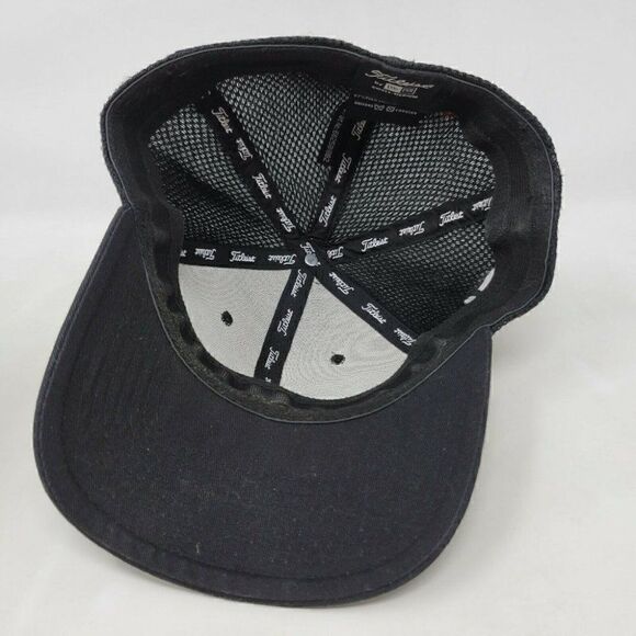 TITLEIST FJ PRO V1 TOUR CAP HAT BLACK MESH S-M - Picture 6 of 7